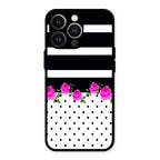 Elegant Rose Parad Glass Case Cover For iPhone 13 Pro
