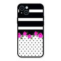 Elegant Rose Parad Glass Case Cover For iPhone 14