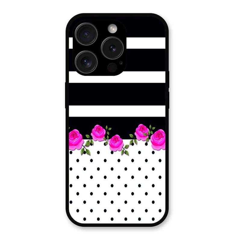 Elegant Rose Parad Glass Case Cover For iPhone 15 Pro Max