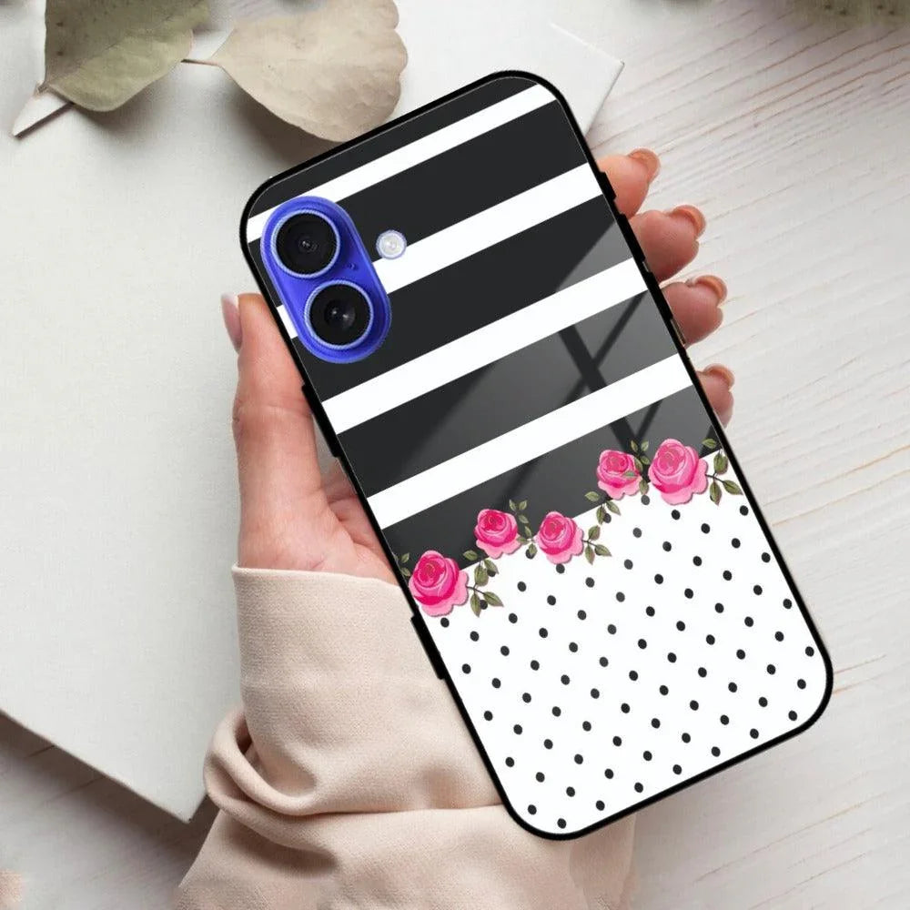 Elegant Rose Parad Glass Case Cover For iPhone - ShopOnCliQ