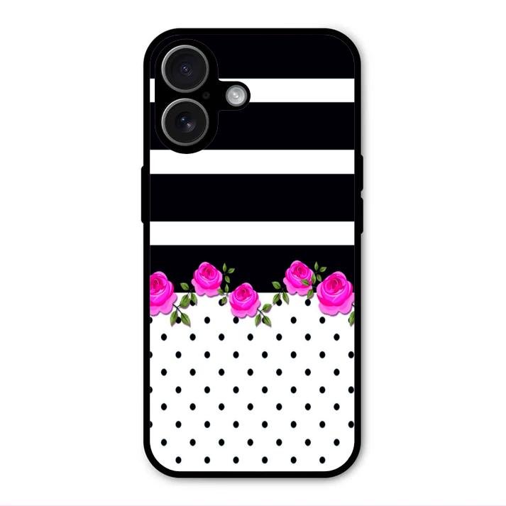 Elegant Rose Parad Glass Case Cover For iPhone 17