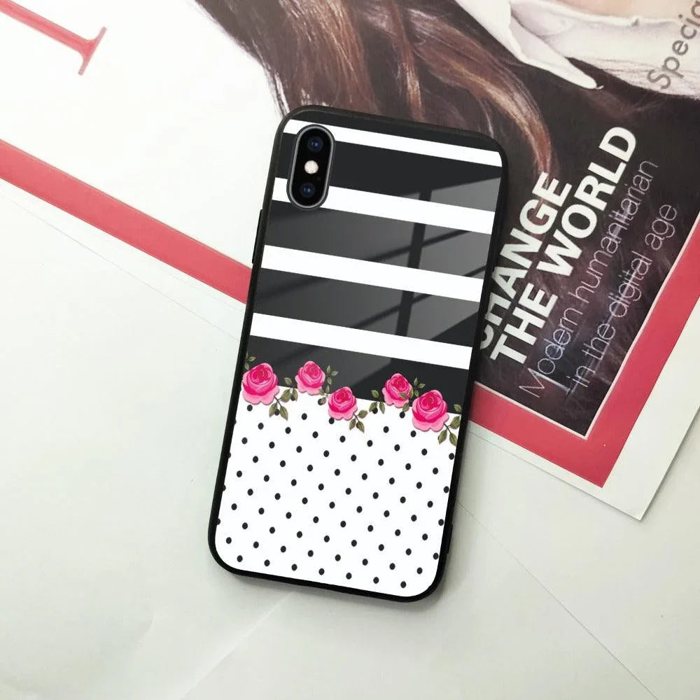 Elegant Rose Parad Glass Case Cover For iPhone - ShopOnCliQ