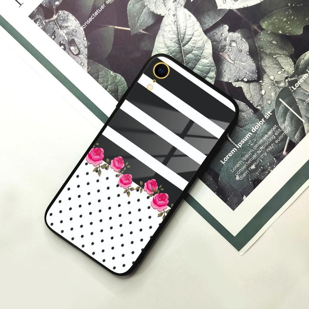 Elegant Rose Parad Glass Case Cover For iPhone - ShopOnCliQ