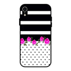 Elegant Rose Parad Glass Case Cover For iPhone XR