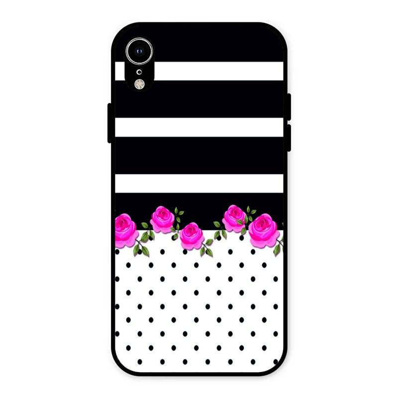 Elegant Rose Parad Glass Case Cover For iPhone XR