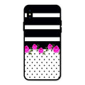 Elegant Rose Parad Glass Case Cover For iPhone XS