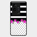 Elegant Rose Parad Glass Case Cover For Iqoo 11 5G