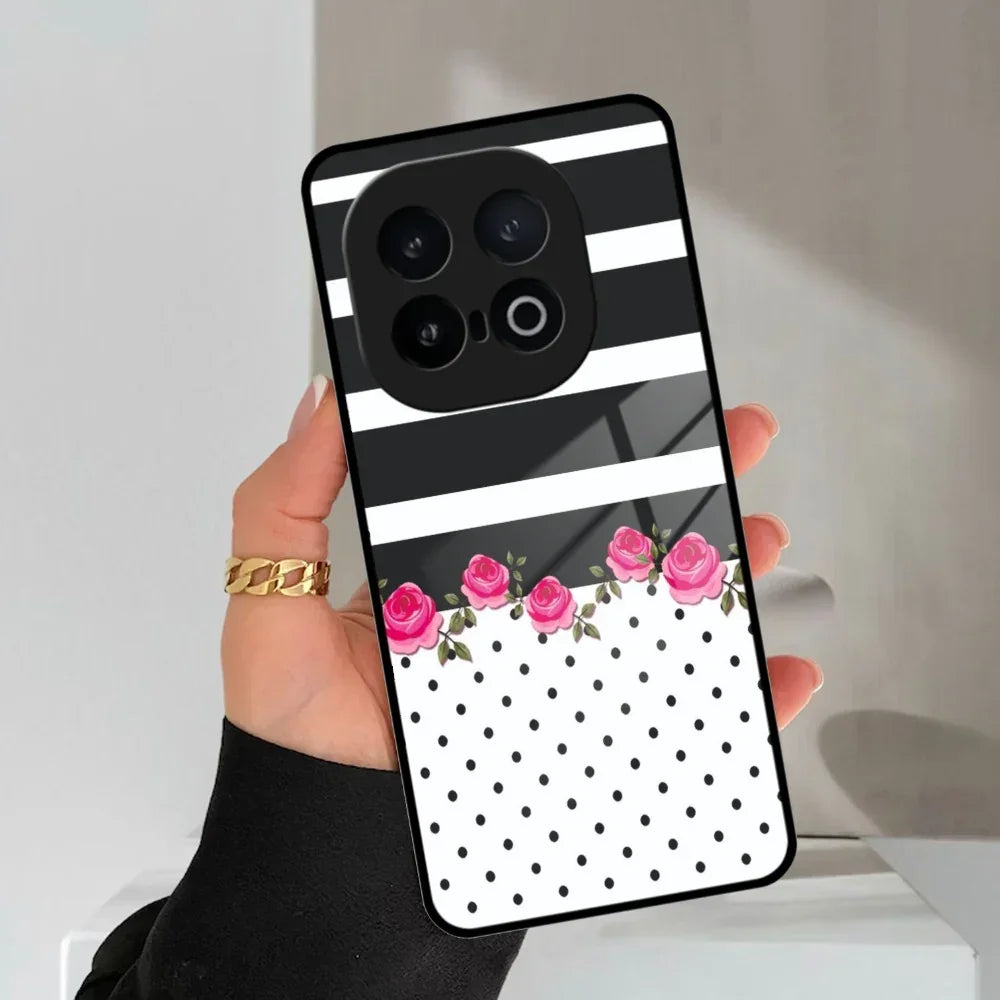 Elegant Rose Parad Glass Case Cover For Vivo - ShopOnCliQ