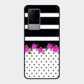 Elegant Rose Parad Glass Case Cover For Iqoo 9 5G