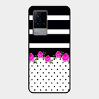 Elegant Rose Parad Glass Case Cover For Iqoo 9 5G