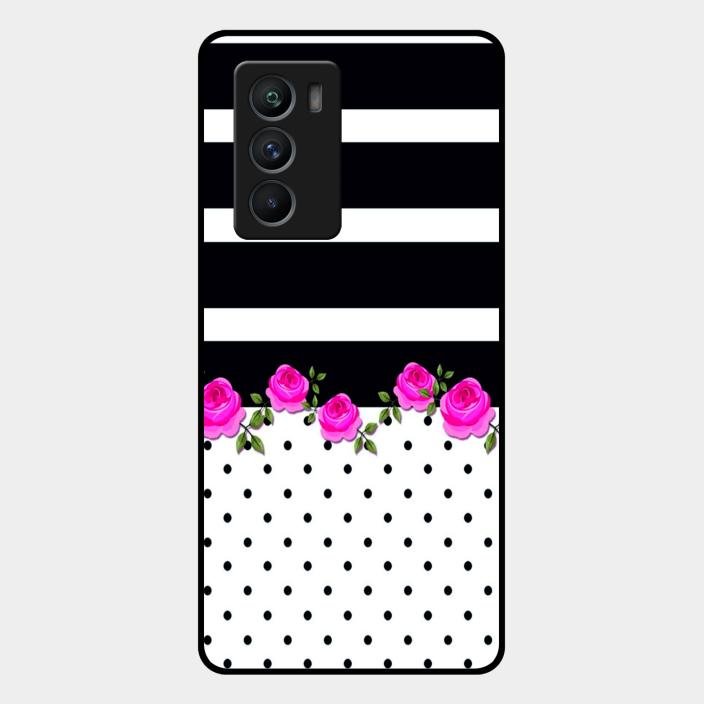 Elegant Rose Parad Glass Case Cover For Iqoo 9 Se 5G