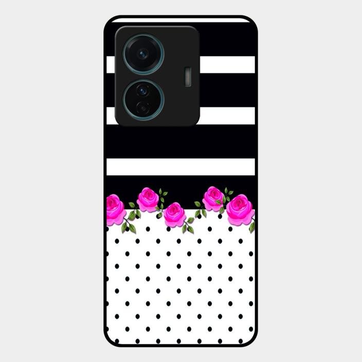 Elegant Rose Parad Glass Case Cover For Iqoo Z6 Pro 5G