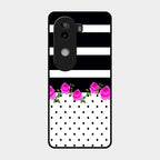 Elegant Rose Parad Glass Case Cover For Iqoo Z9S 5G
