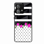 Elegant Rose Parad Glass Case Cover For Motorola Edge 40 5G
