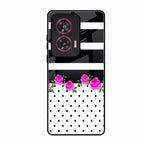 Elegant Rose Parad Glass Case Cover For Motorola Edge 50 Fusion 5G