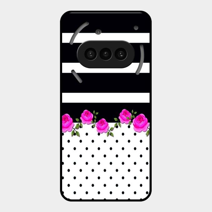 Elegant Rose Parad Glass Case Cover For Nothing Phone 3A 5G