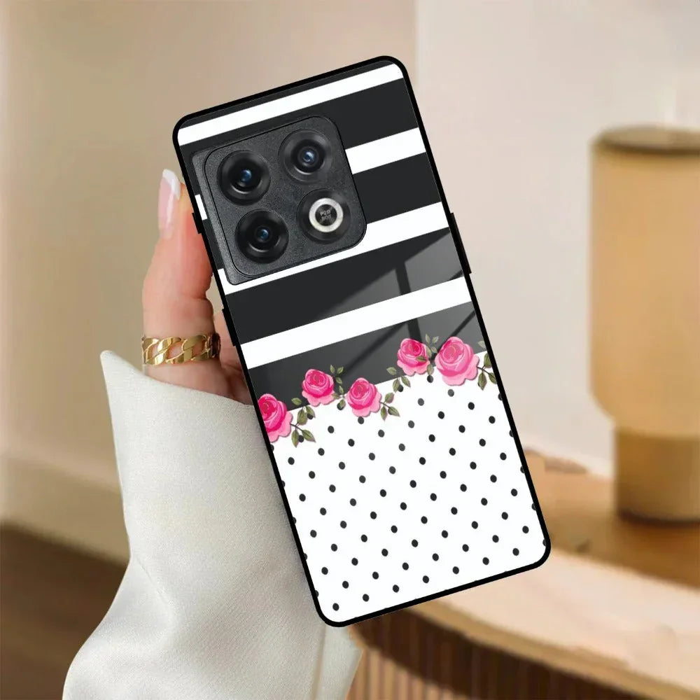 Elegant Rose Parad Glass Case Cover For Oneplus - ShopOnCliQ