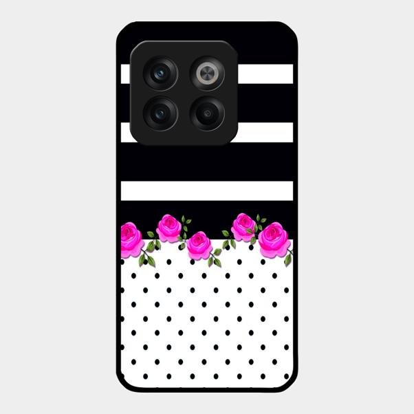 Elegant Rose Parad Glass Case Cover For Oneplus 10T 5G