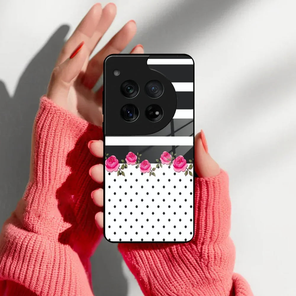 Elegant Rose Parad Glass Case Cover For Oneplus - ShopOnCliQ
