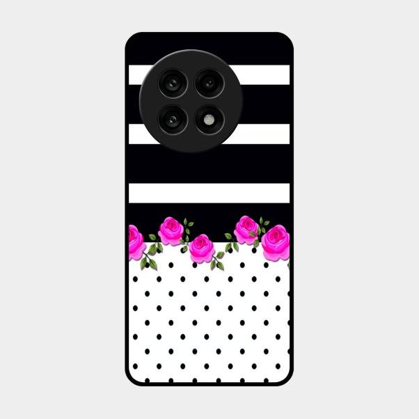 Elegant Rose Parad Glass Case Cover For Oneplus 13R 5G