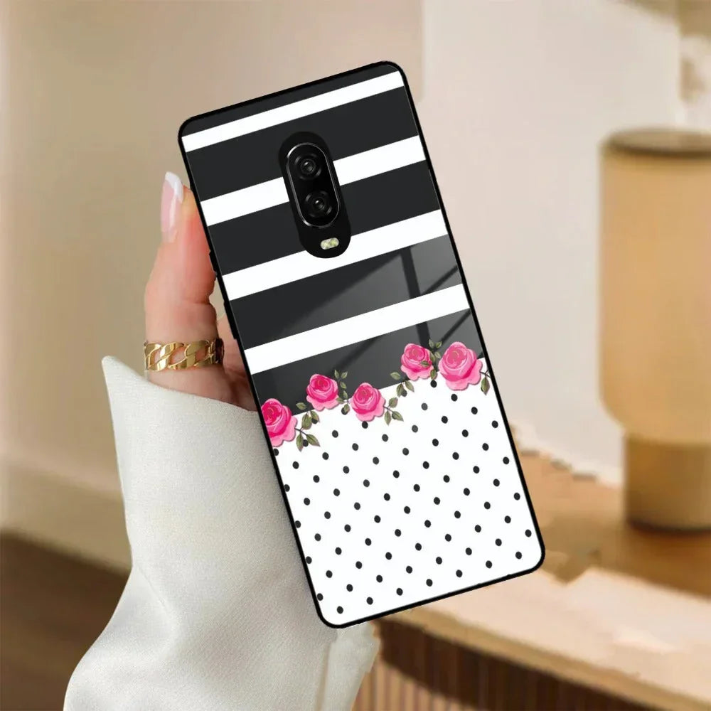 Elegant Rose Parad Glass Case Cover For Oneplus - ShopOnCliQ