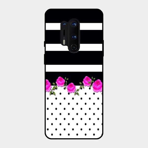 Elegant Rose Parad Glass Case Cover For Oneplus 8 Pro