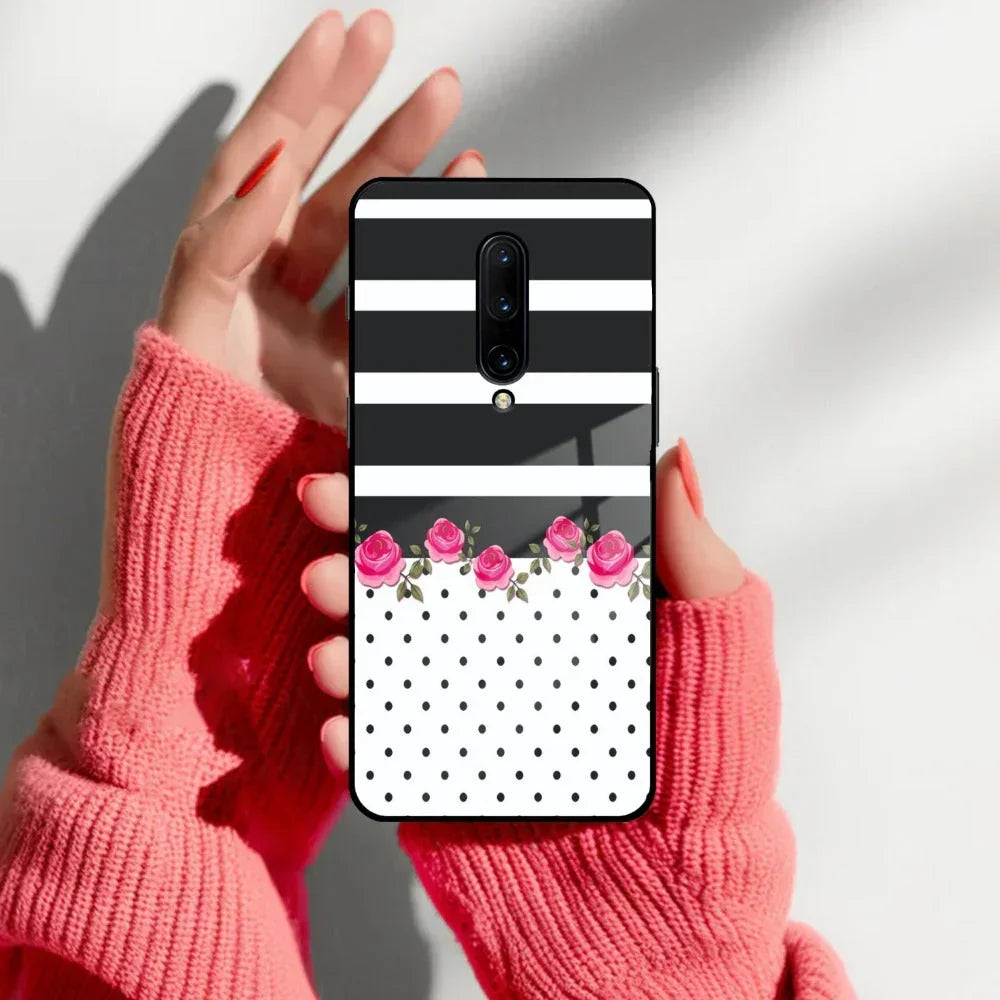Elegant Rose Parad Glass Case Cover For Oneplus - ShopOnCliQ