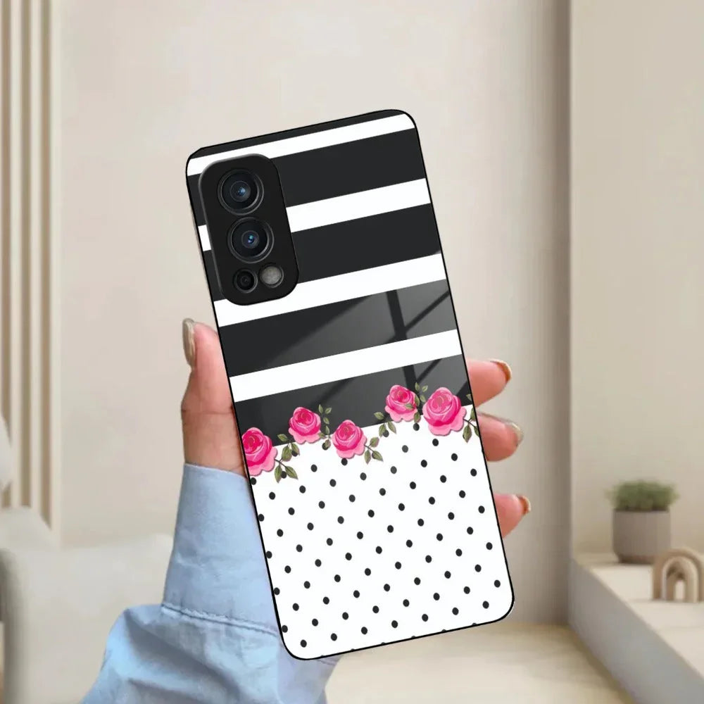 Elegant Rose Parad Glass Case Cover For Oneplus - ShopOnCliQ