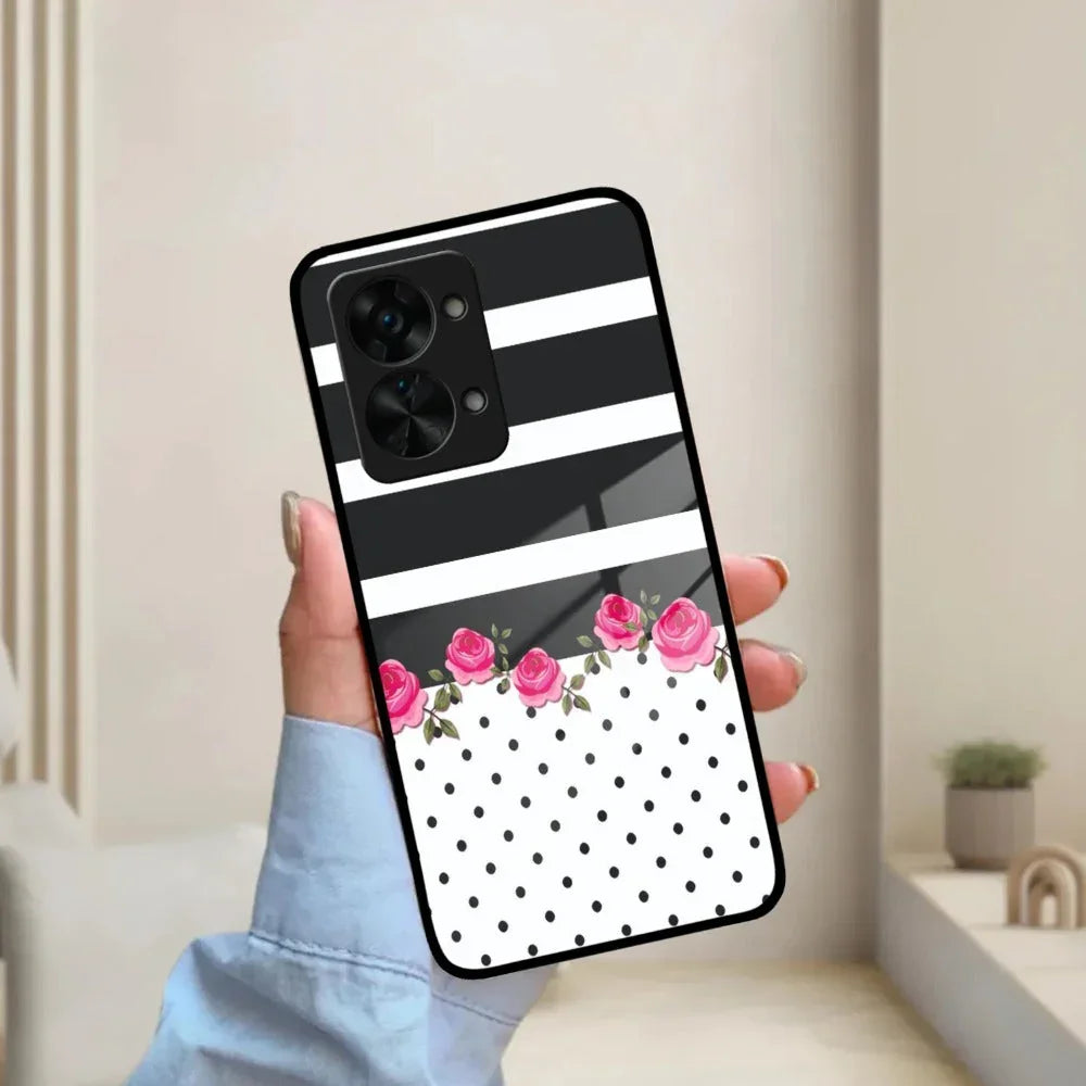 Elegant Rose Parad Glass Case Cover For Oneplus - ShopOnCliQ