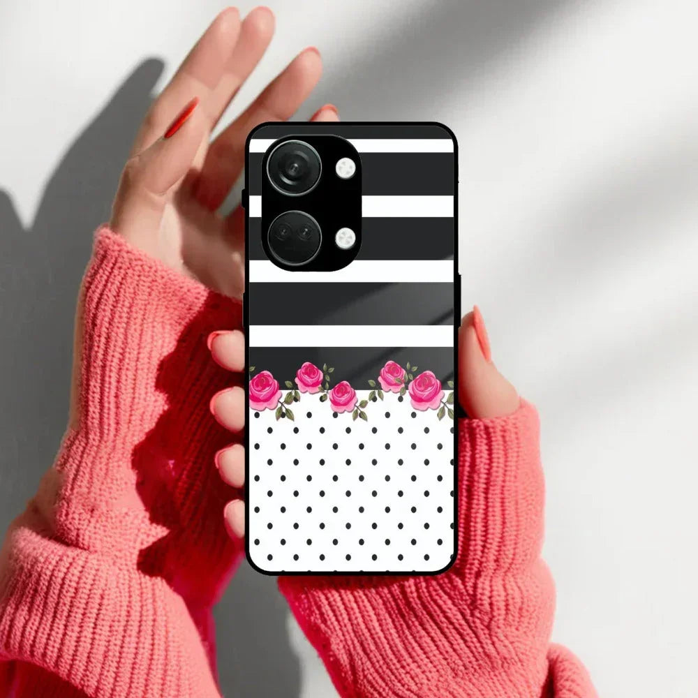 Elegant Rose Parad Glass Case Cover For Oneplus - ShopOnCliQ