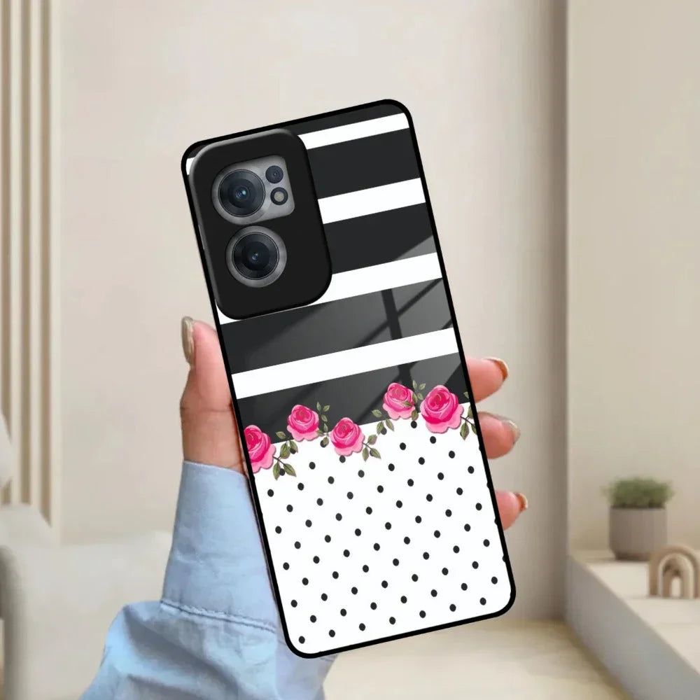 Elegant Rose Parad Glass Case Cover For Oneplus - ShopOnCliQ