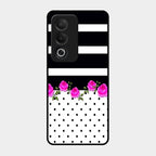 Elegant Rose Parad Glass Case Cover For Oppo A3 Pro 5G