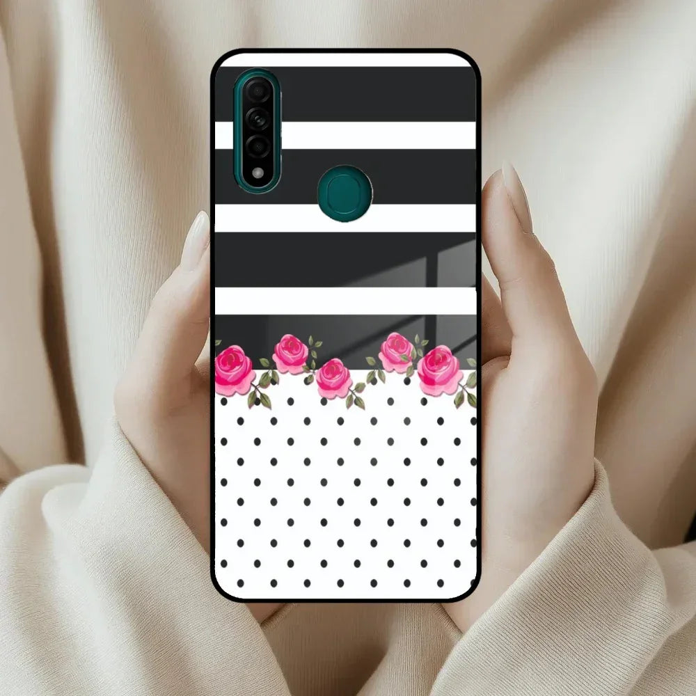 Elegant Rose Parad Glass Case Cover For Oppo - ShopOnCliQ