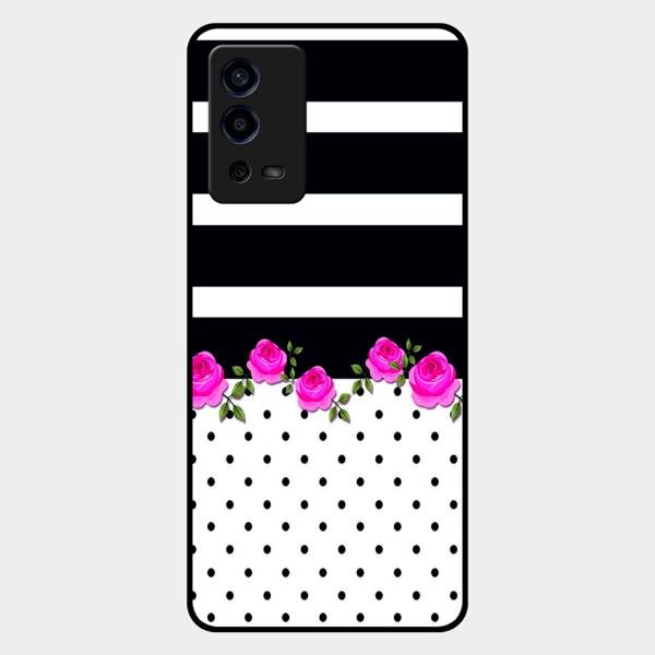 Elegant Rose Parad Glass Case Cover For Oppo A55