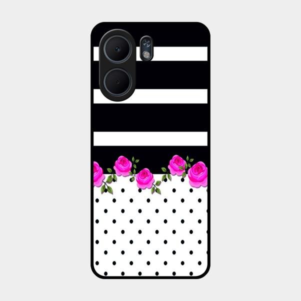 Elegant Rose Parad Glass Case Cover For Oppo A5X 5G