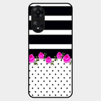 Elegant Rose Parad Glass Case Cover For Oppo A78 5G