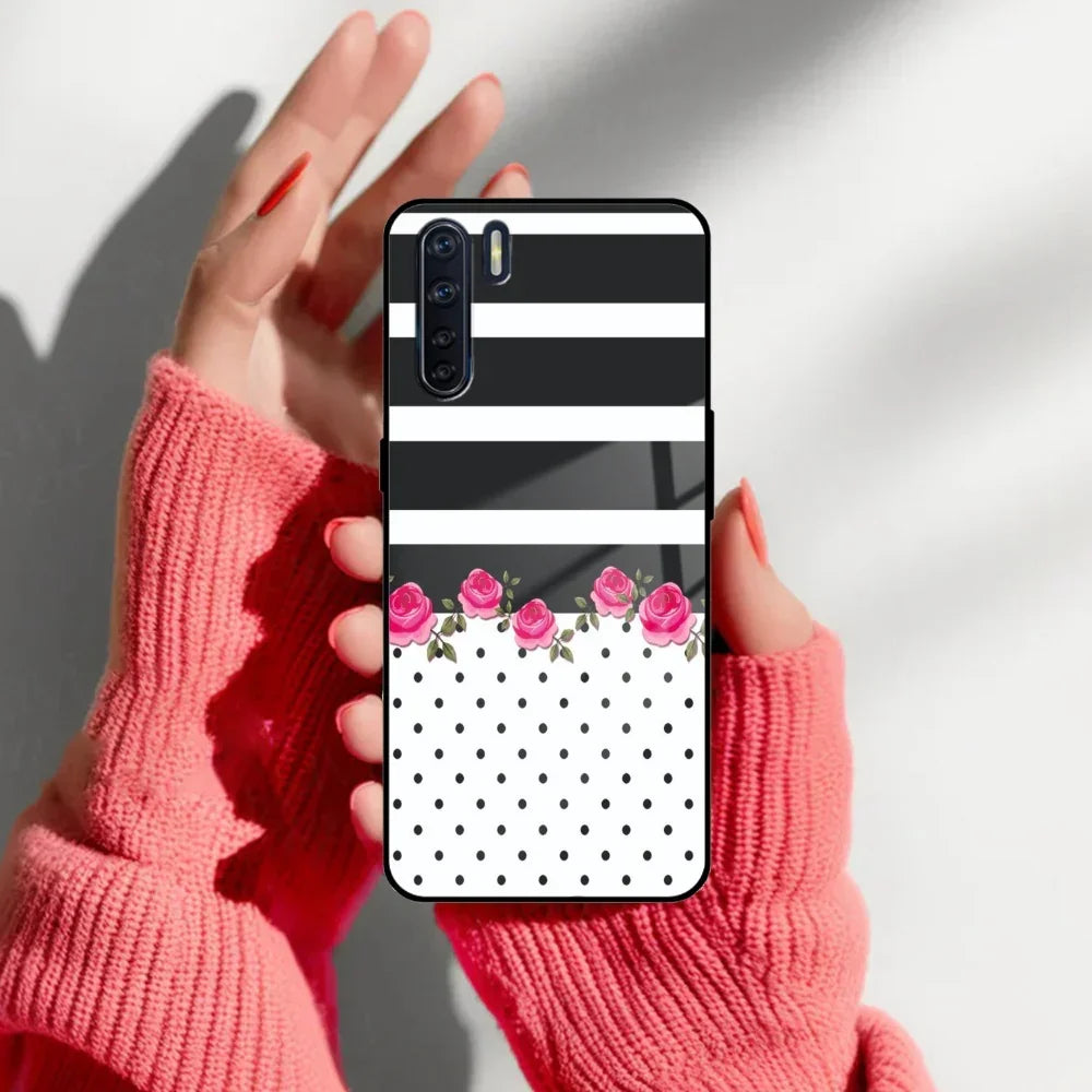 Elegant Rose Parad Glass Case Cover For Oppo - ShopOnCliQ