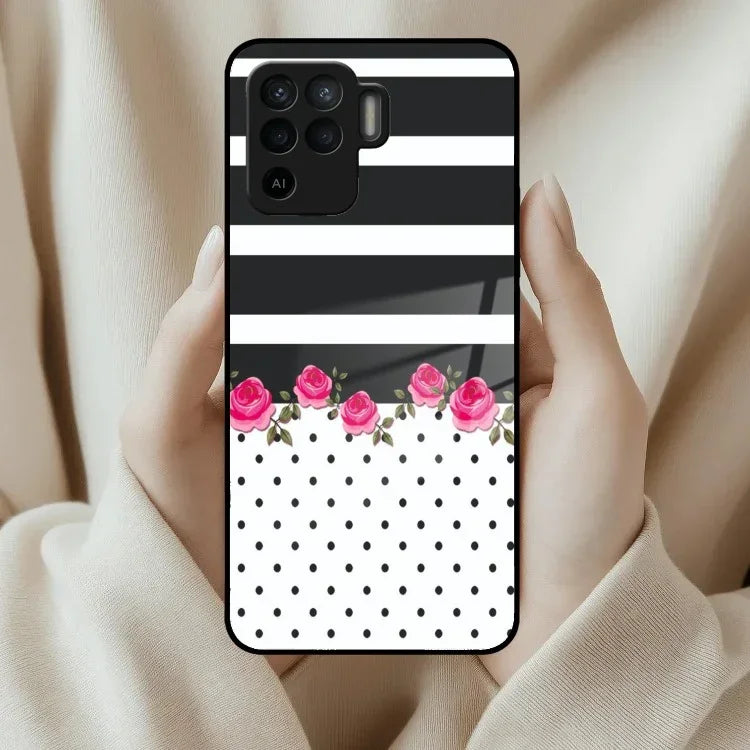 Elegant Rose Parad Glass Case Cover For Oppo - ShopOnCliQ