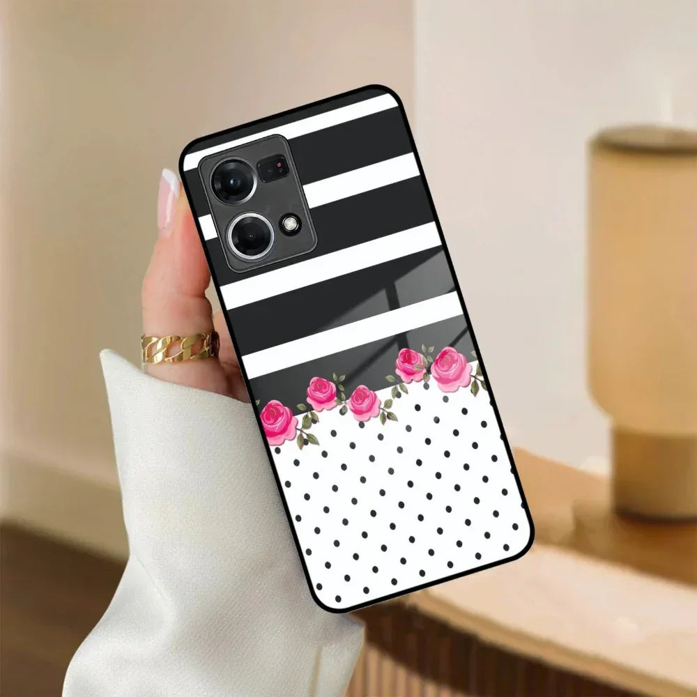 Elegant Rose Parad Glass Case Cover For Oppo - ShopOnCliQ