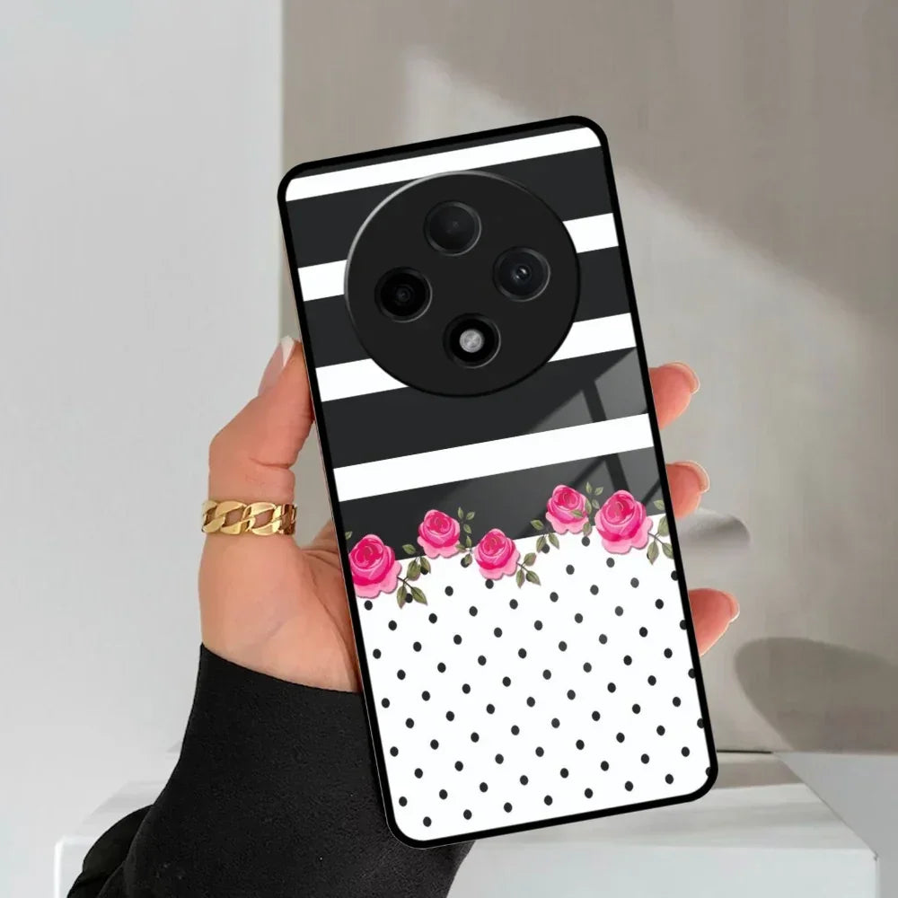 Elegant Rose Parad Glass Case Cover For Oppo - ShopOnCliQ