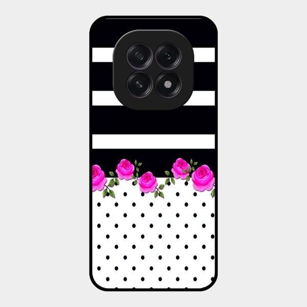 Elegant Rose Parad Glass Case Cover For Oppo F29 5G