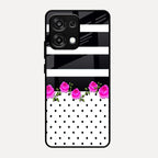 Elegant Rose Parad Glass Case Cover For Oppo F31 5G