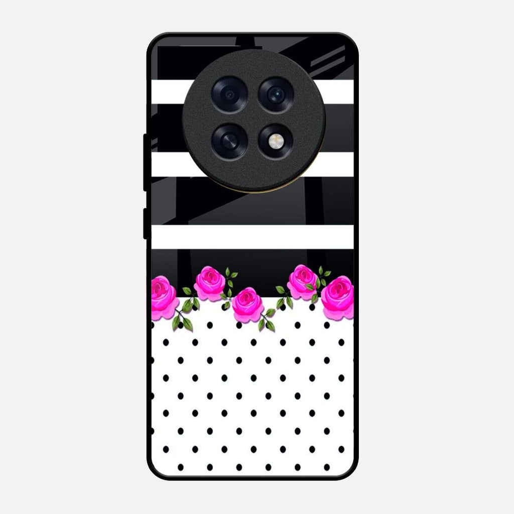 Elegant Rose Parad Glass Case Cover For Oppo F31 Pro Plus 5G