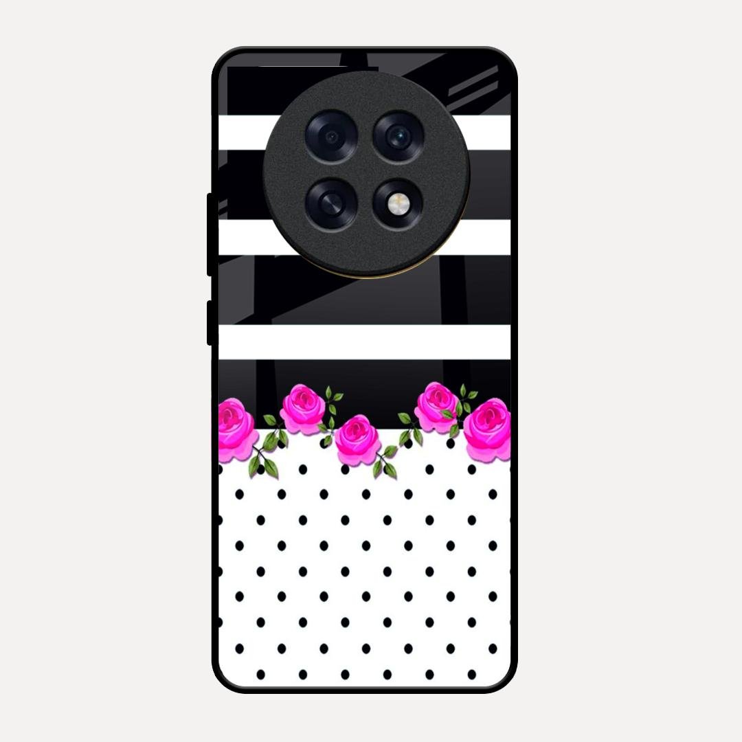 Elegant Rose Parad Glass Case Cover For Oppo F31 Pro Plus 5G