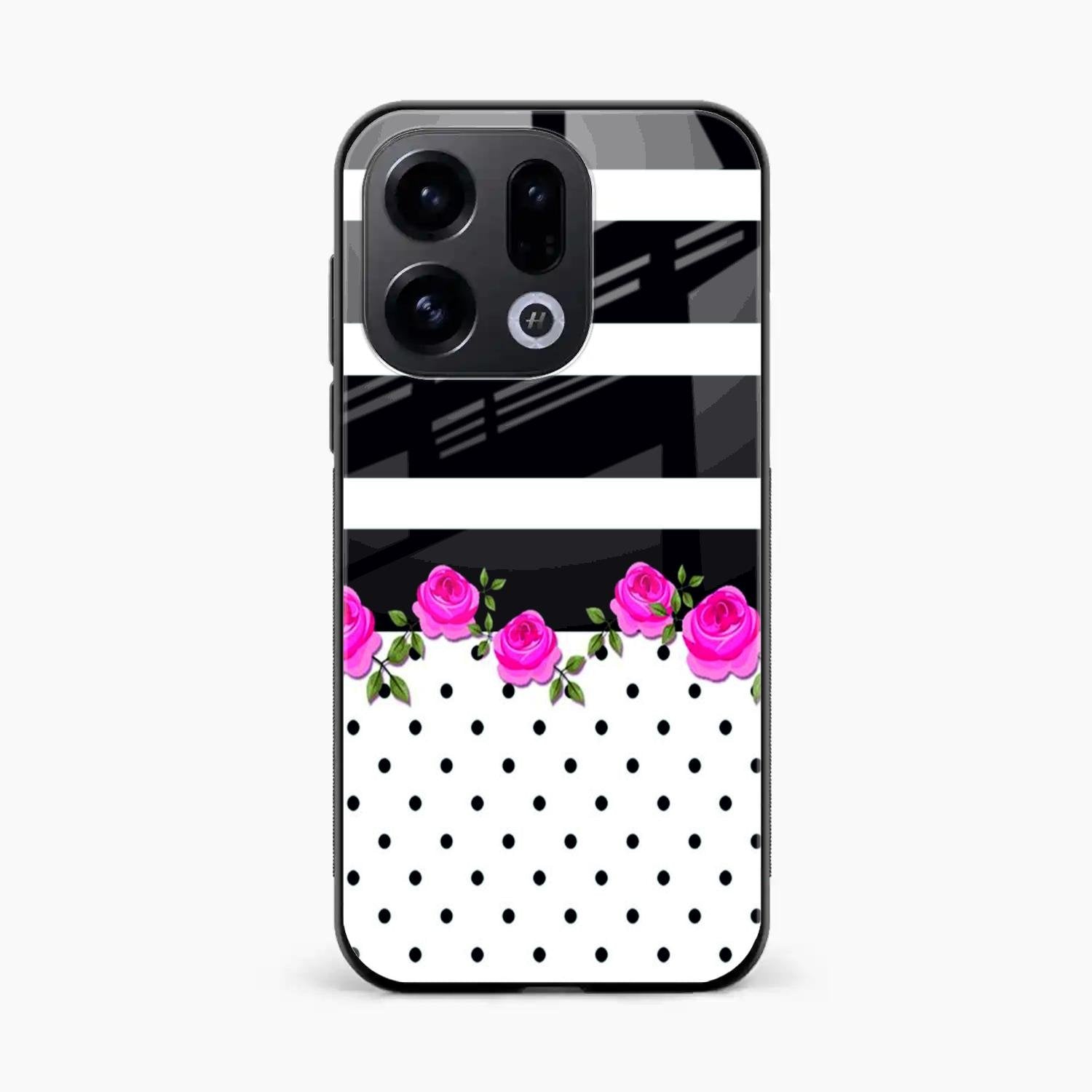 Elegant Rose Parad Glass Case Cover For Oppo Find X9 5G