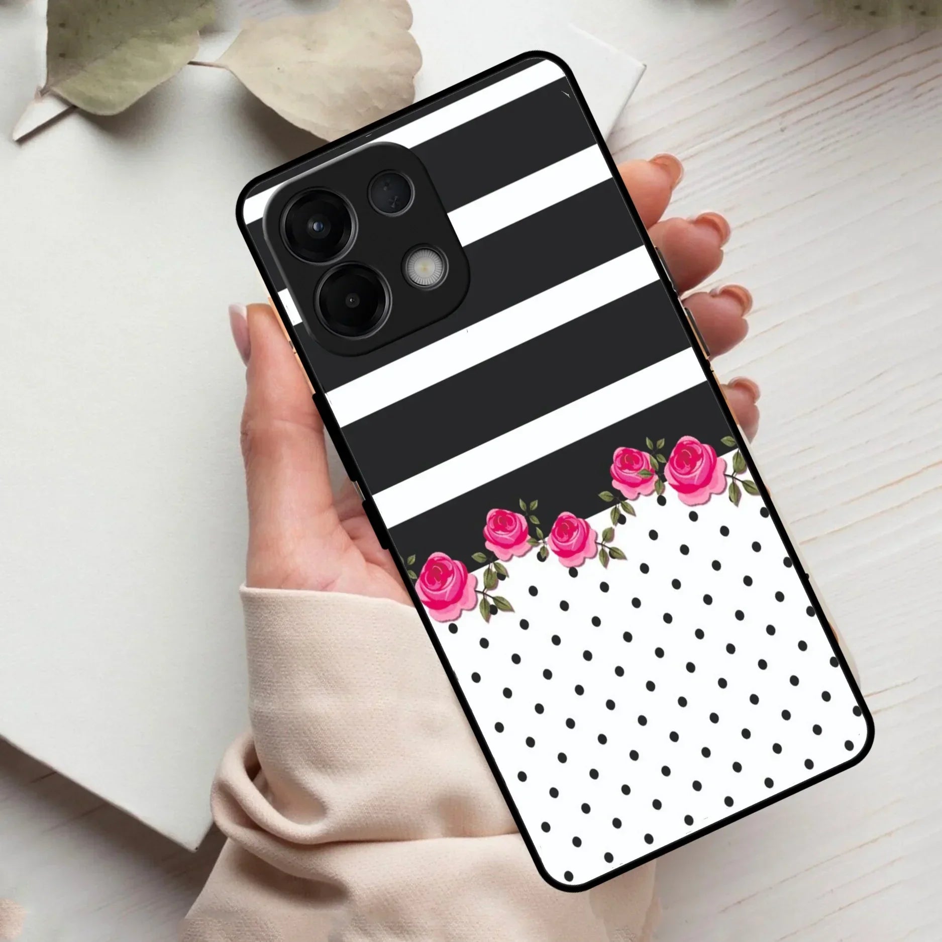 Elegant Rose Parad Glass Case Cover For Oppo - ShopOnCliQ