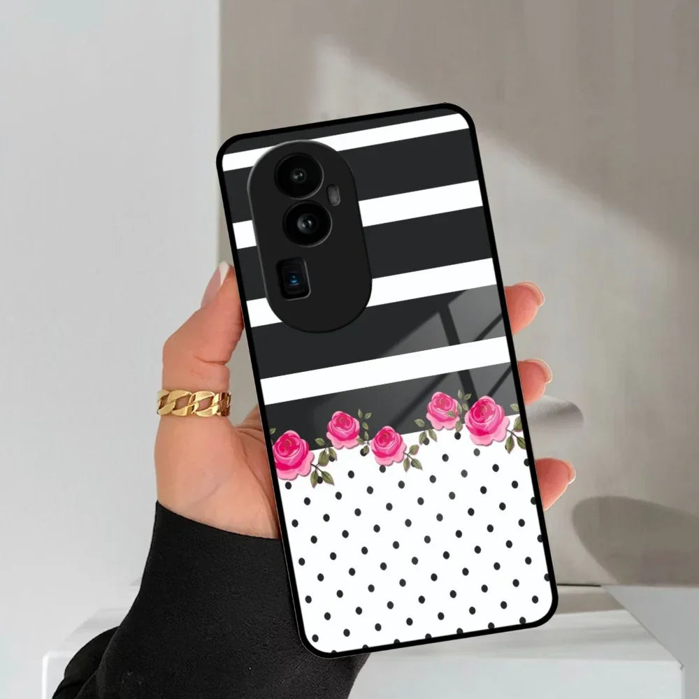 Elegant Rose Parad Glass Case Cover For Oppo - ShopOnCliQ