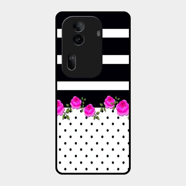 Elegant Rose Parad Glass Case Cover For Oppo Reno 11 Pro 5G