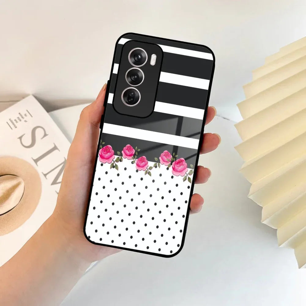 Elegant Rose Parad Glass Case Cover For Oppo - ShopOnCliQ
