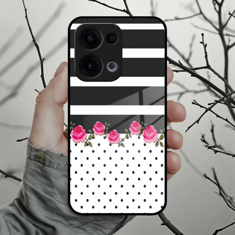 Elegant Rose Parad Glass Case Cover For Oppo - ShopOnCliQ
